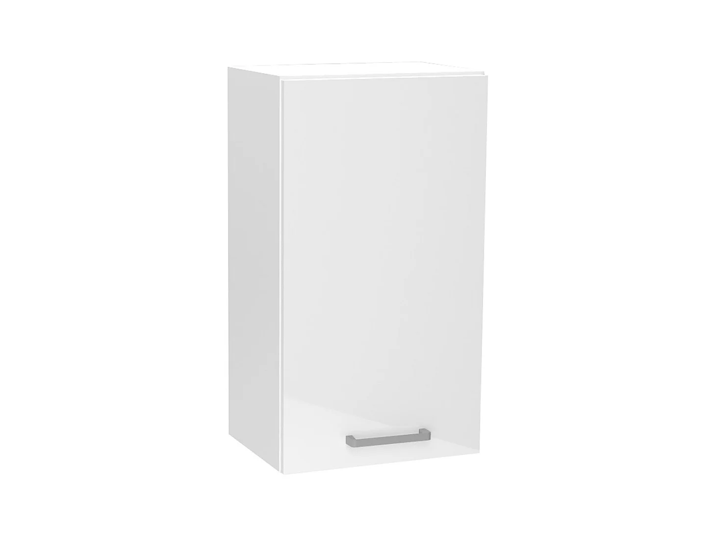 Meuble haut de cuisine coloris blanc avec 1 porte - longueur 40 x profondeur 28 x hauteur 72 cm