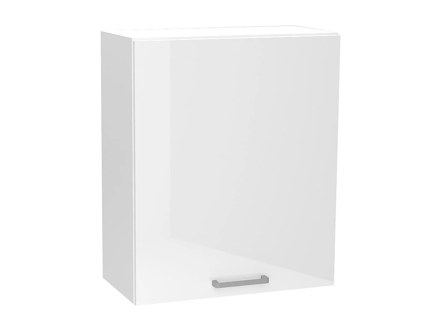 Meuble haut de cuisine avec 1 porte coloris blanc - longueur 60 x profondeur 28 x hauteur 72 cm