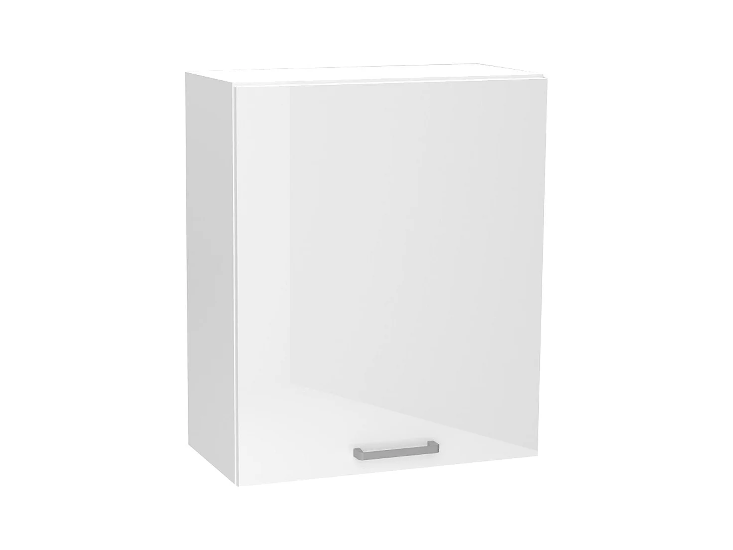 Meuble haut de cuisine avec 1 porte coloris blanc - longueur 60 x profondeur 28 x hauteur 72 cm