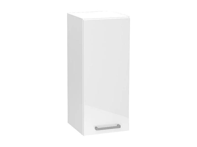Meuble haut de cuisine coloris blanc avec 1 porte - longueur 30 x profondeur 28 x hauteur 72 cm