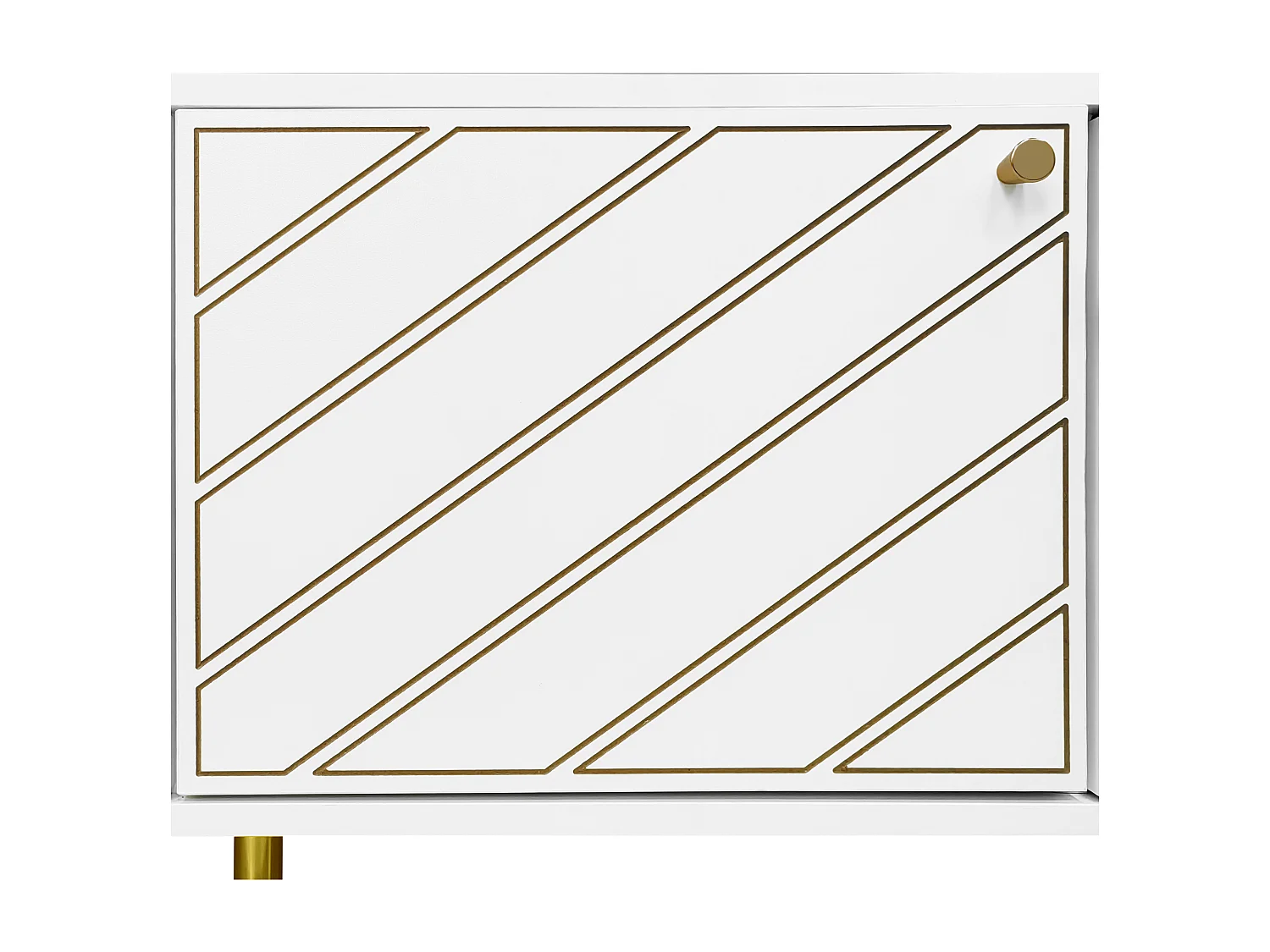 Meble RTV L 170cm - 4 drzwi - panele wiórowe i MDF - Biały