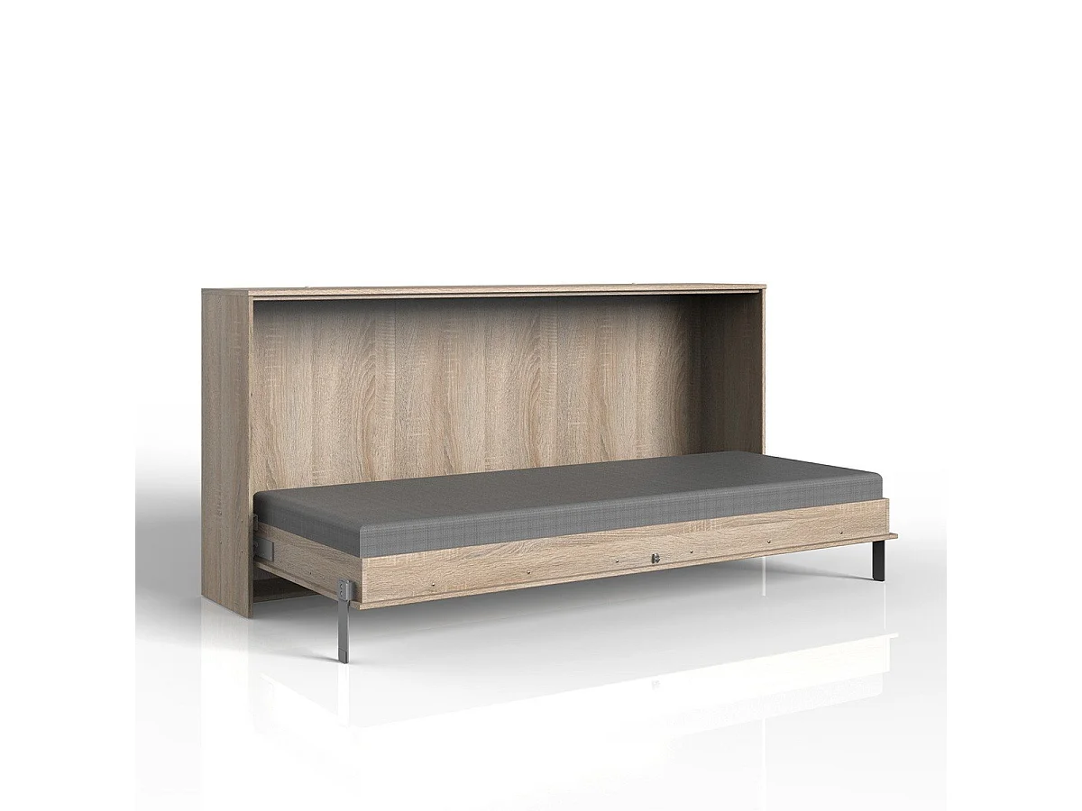 SCHRANKBETT Juist Eiche sägerau 212 / 117 / 105cm