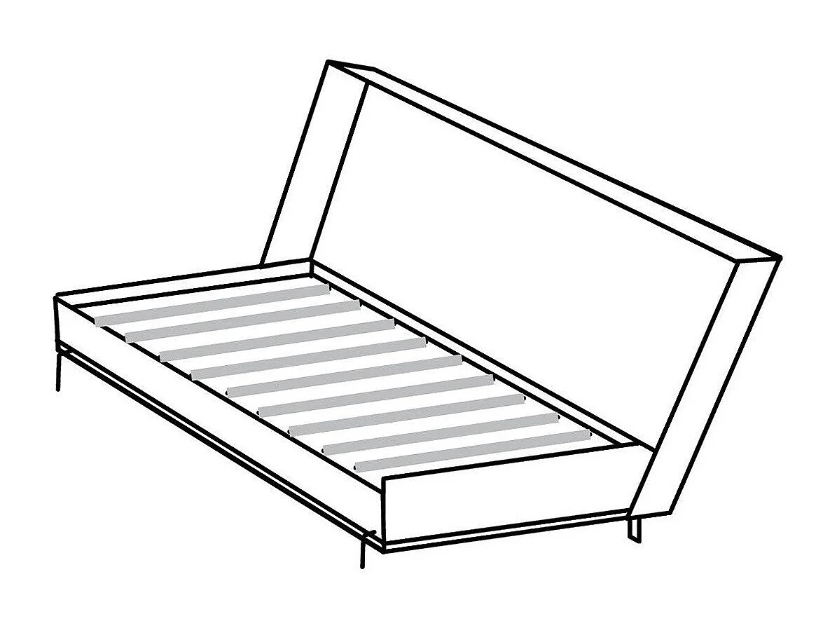 SCHRANKBETT Juist Eiche sägerau 212 / 117 / 105cm