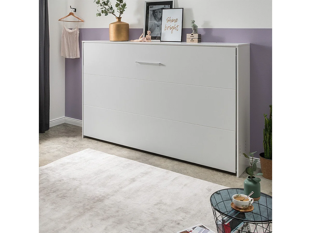 SCHRANKBETT Juist weiß 212 / 147 / 134cm