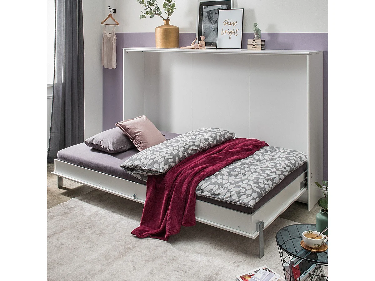 SCHRANKBETT Juist weiß 212 / 147 / 134cm