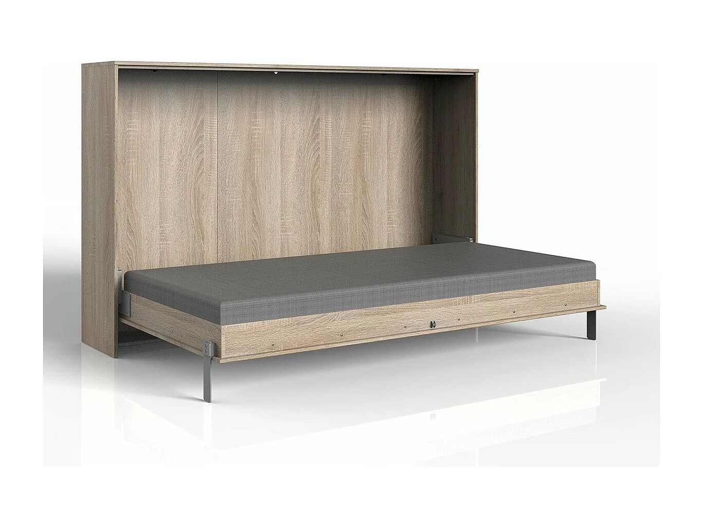 SCHRANKBETT Juist Eiche sägerau 212 / 147 / 134cm