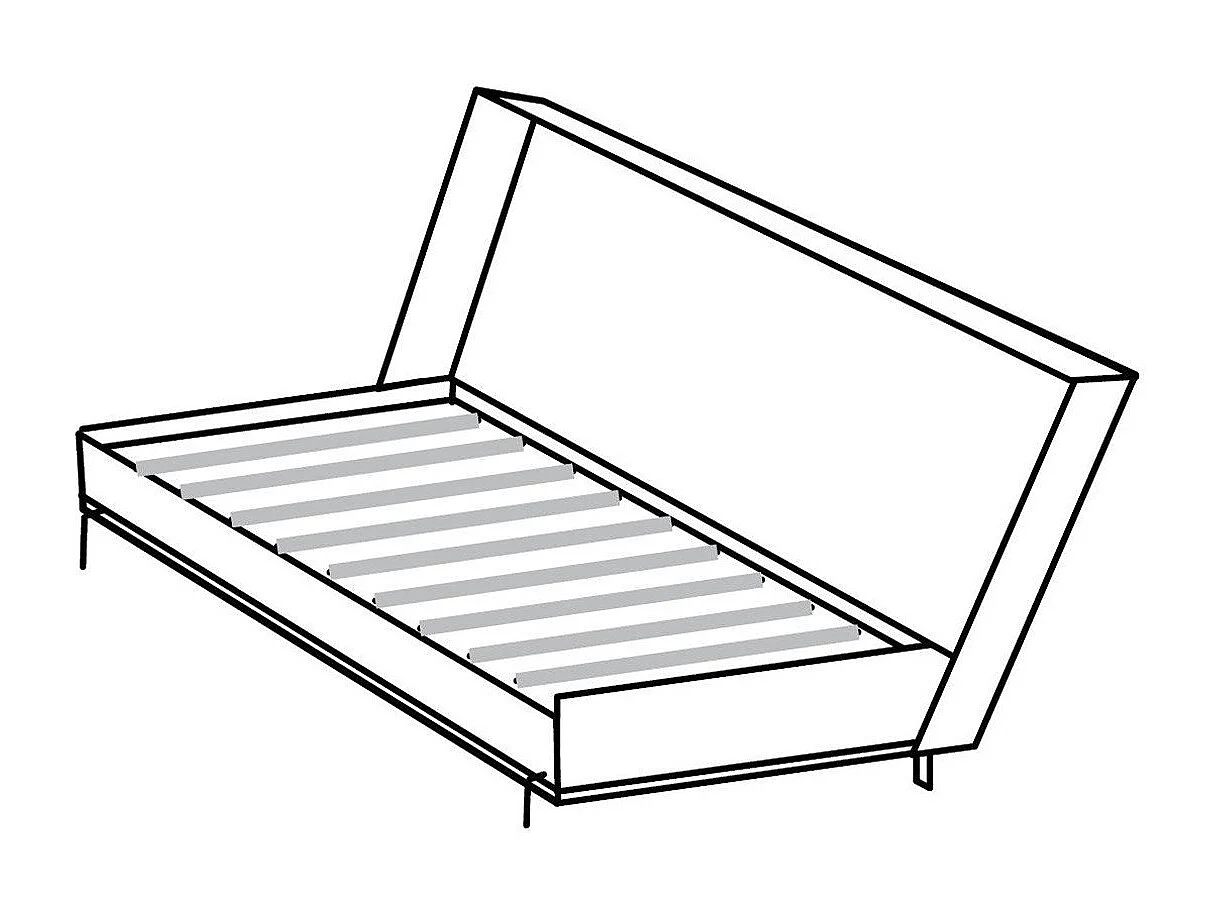 SCHRANKBETT Juist Eiche sägerau 212 / 147 / 134cm