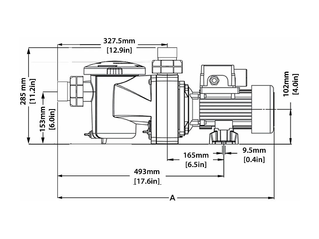 Pompe Freeflo 0,75 CV / 16 m³/h - Pentair