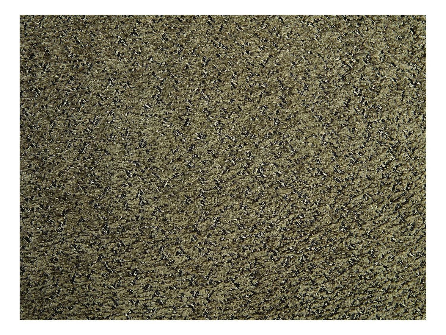 Stuhl mit Armlehnen 2er-Set - Bouclé-Stoff & Kautschukholz - Khaki & Schwarz - LIVELIA von Pascal Morabito