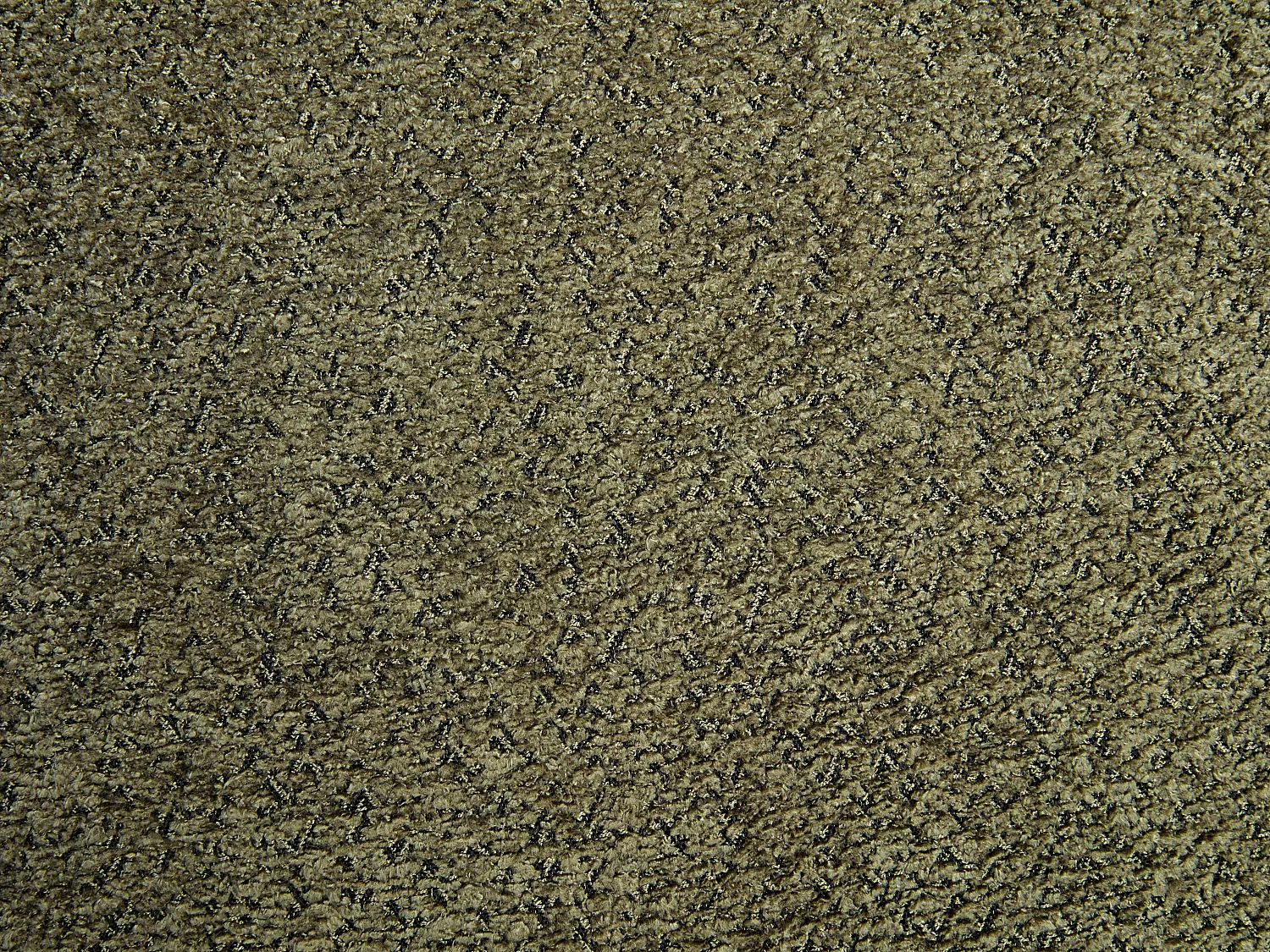 Lot de 6 chaises avec accoudoirs en tissu bouclette et bois d'hévéa noir - Kaki - LIVELIA de Pascal MORABITO