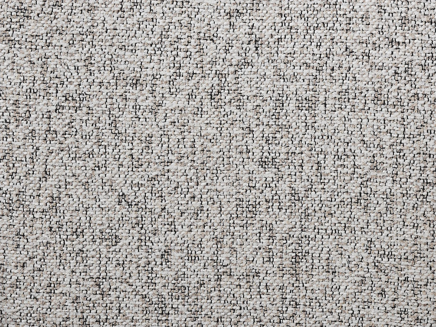 Lot de 6 chaises en tissu tweed et métal noir - Crème - MASURIE