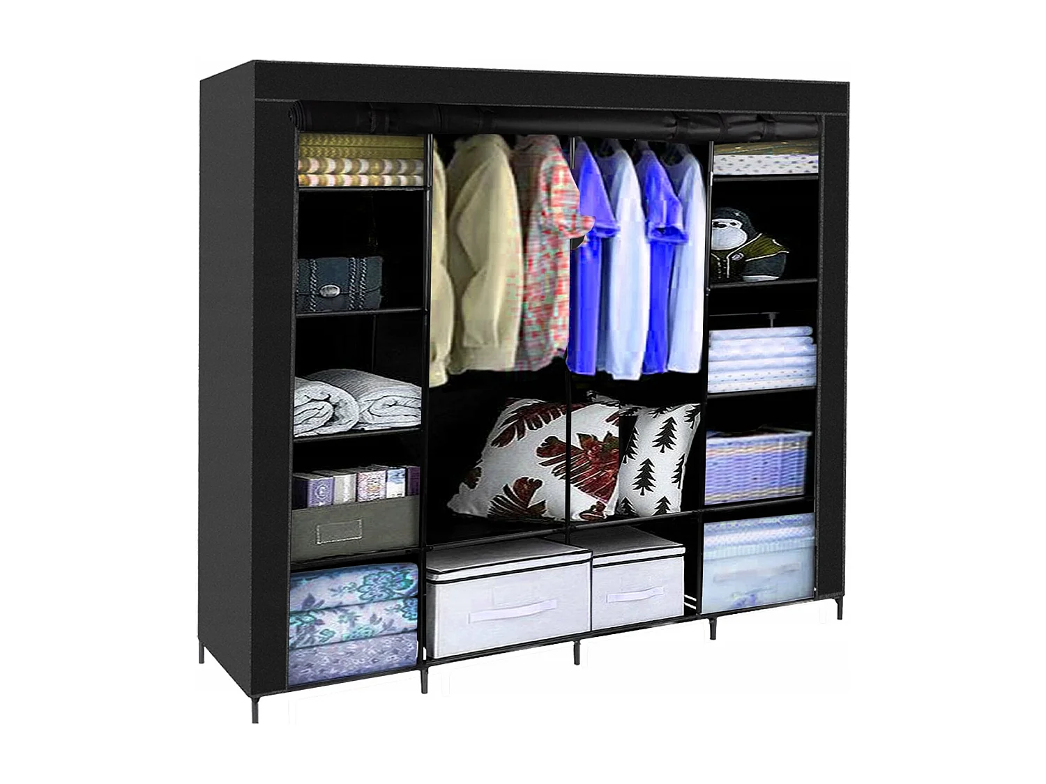 Armoire  penderie pliable en tissu 170x170cm