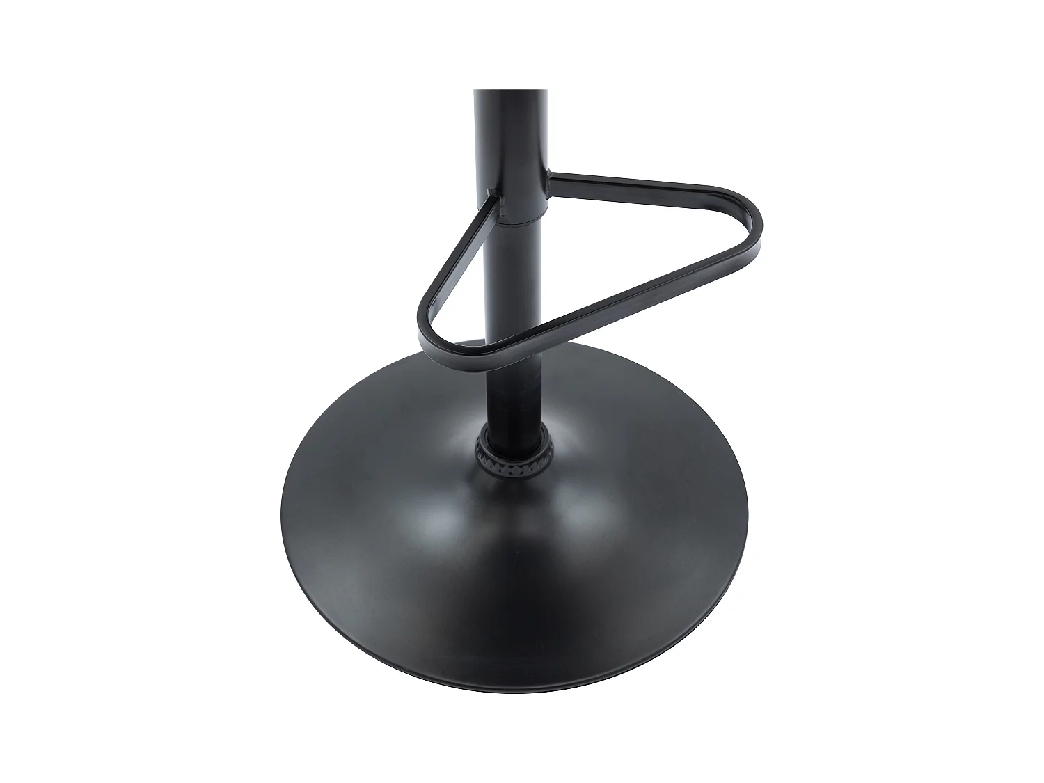 Conjunto de 2 taburetes de bar de terciopelo y metal negro - Altura ajustable - Terracota - ELEANA