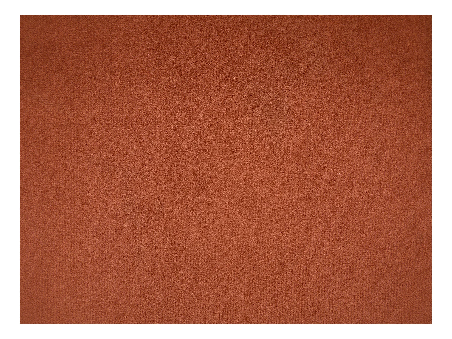 Conjunto de 2 taburetes de bar de terciopelo y metal negro - Altura ajustable - Terracota - ELEANA