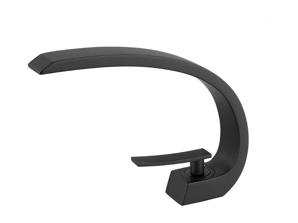 Robinet de salle de bain Mitigeur lavabo Luxe Moderne peintre Noir avec Flexible