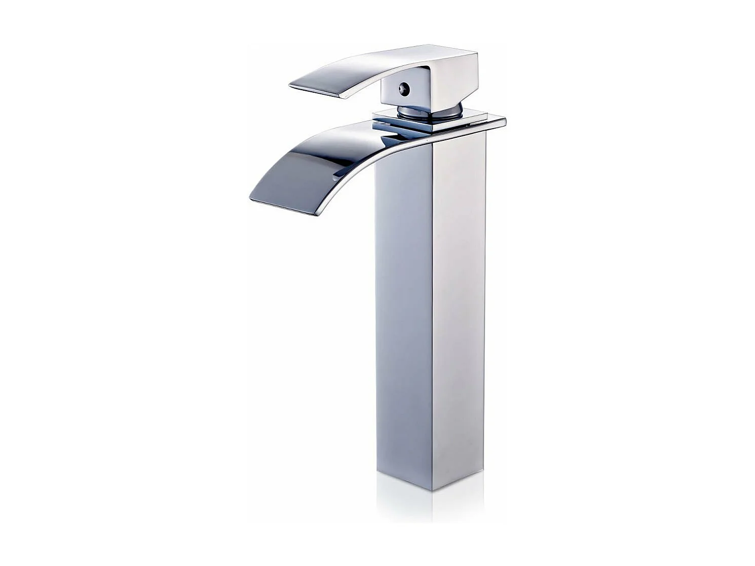 Robinet Mitigeur lavabo salle de bain personnalisée évier robinet cascade contemporaine mitigeur finition chromée