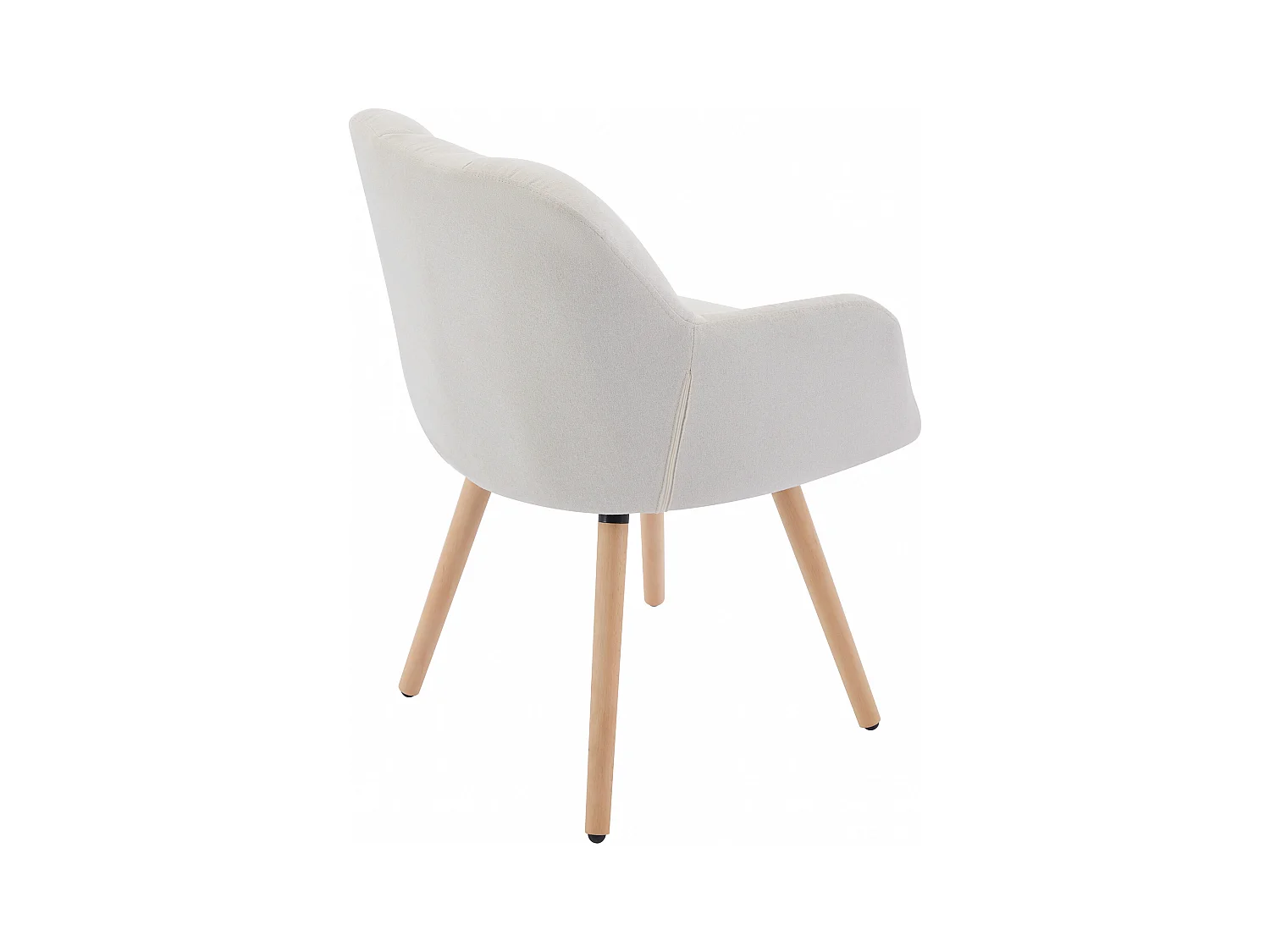 Set van 6 stoelen met armleuningen - Stof en beukenhout - Beige - PEGA van Pascal MORABITO