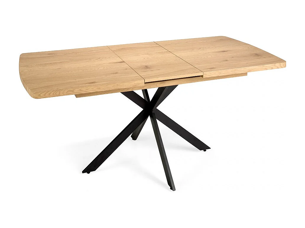 Mesa comedor Roble extensible sincronizada Modelo DAKOTA 140/180 x 90 x 76 cm Patas Metal