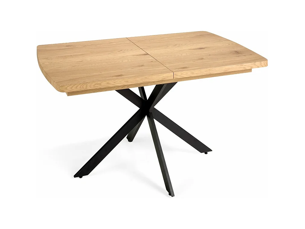 Mesa comedor Roble extensible sincronizada Modelo DAKOTA 140/180 x 90 x 76 cm Patas Metal