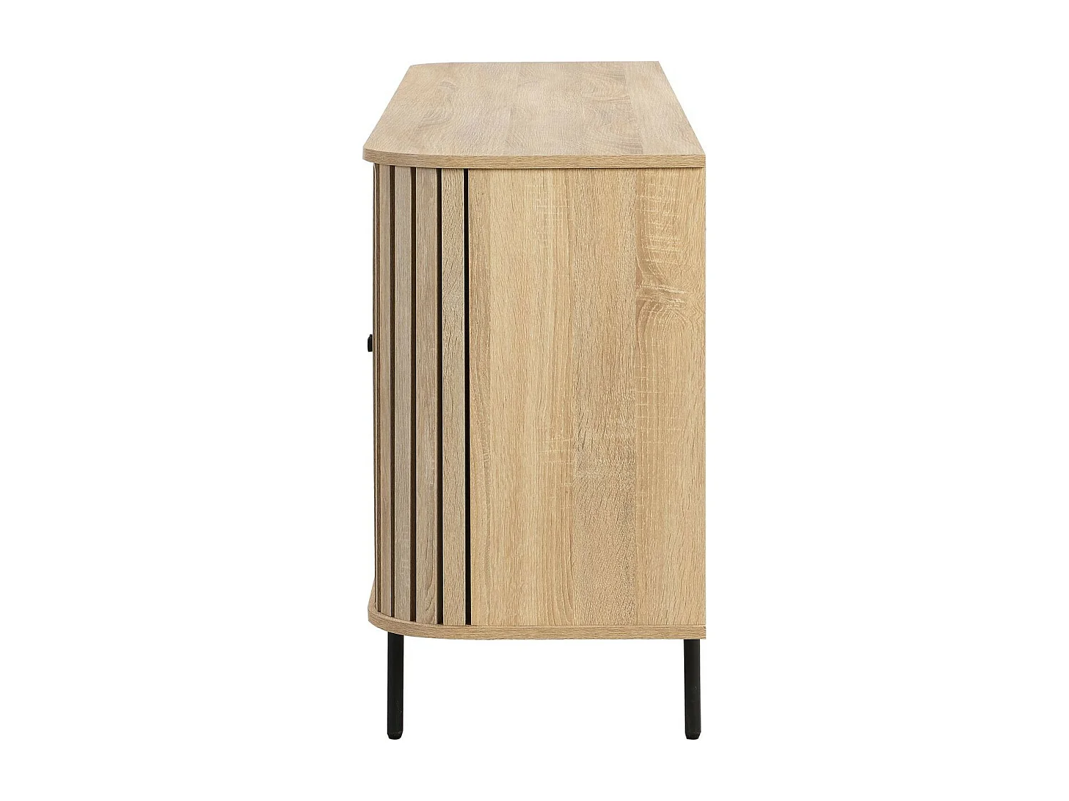 Buffet 4 portes couleur chêne 168 cm - Solna