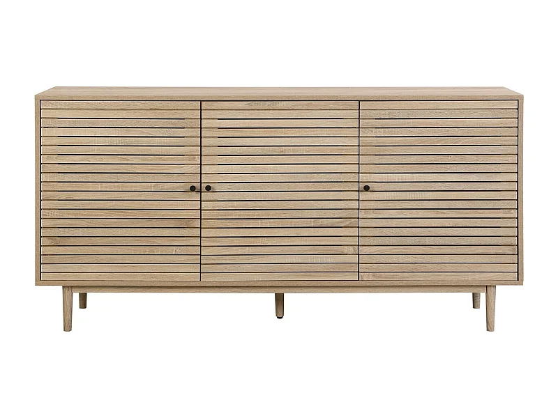 Buffet 3 portes couleur chêne 160 cm - Tivoli