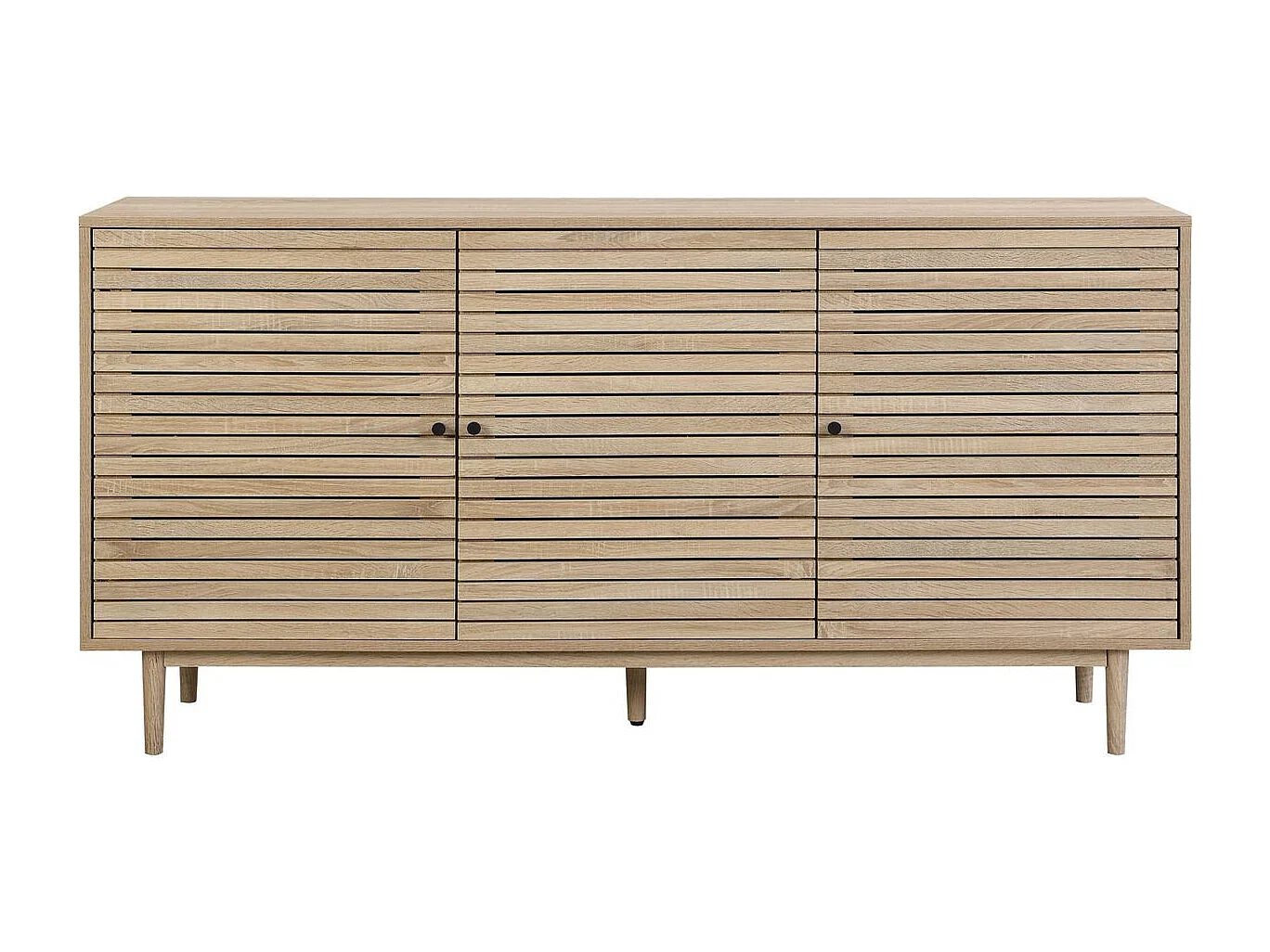 Buffet 3 portes couleur chêne 160 cm - Tivoli