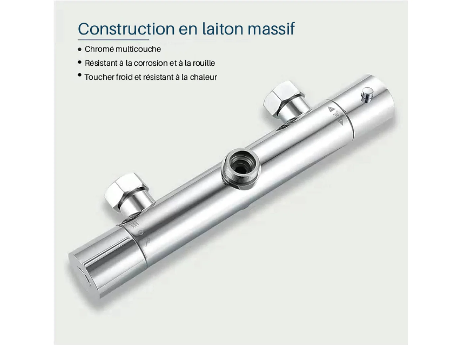 AICA Colonne de douche thermostatique, avec mitigeur thermostatique