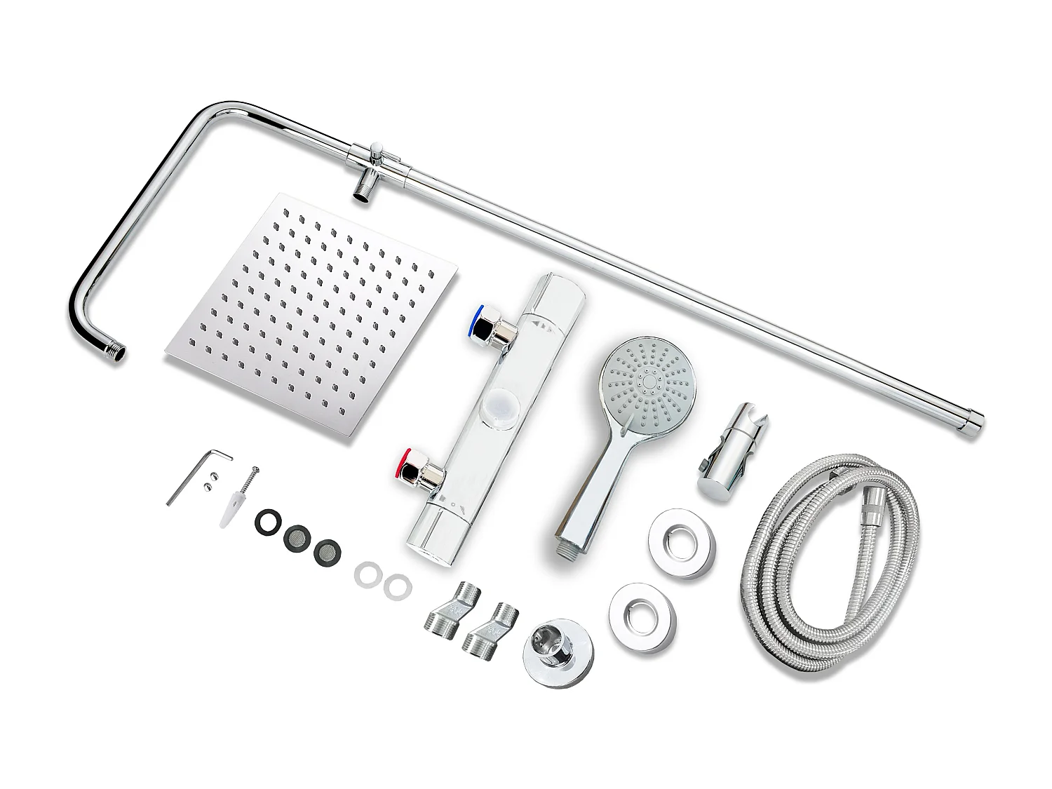 AICA Colonne de douche thermostatique, avec mitigeur thermostatique