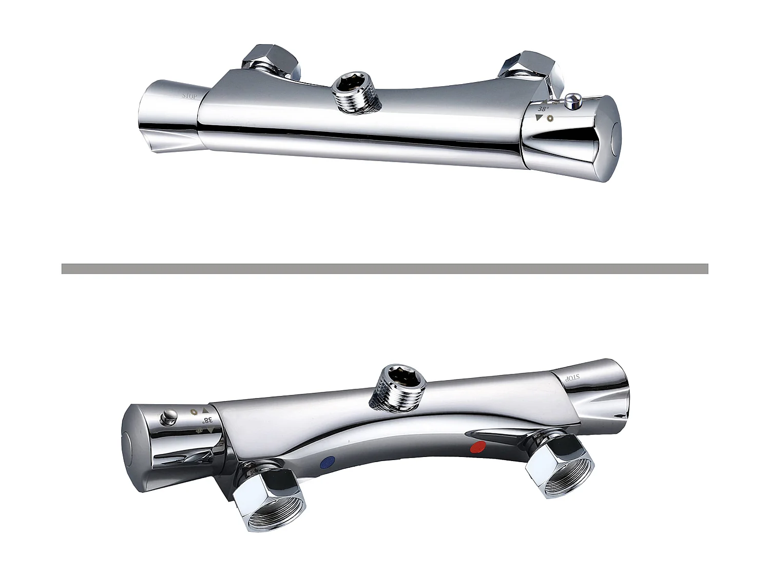 AICA Colonne de douche thermostatique, avec mitigeur thermostatique