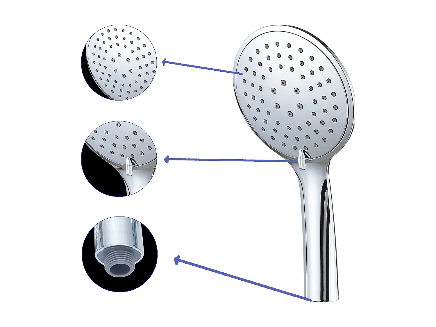 AICA Colonne de douche thermostatique, avec mitigeur thermostatique