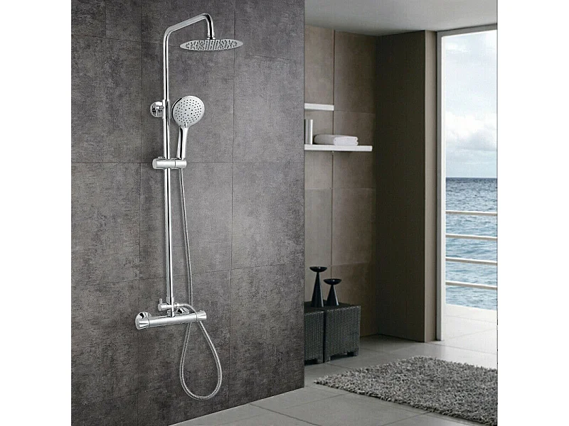 AICA Colonne de douche thermostatique, avec mitigeur thermostatique