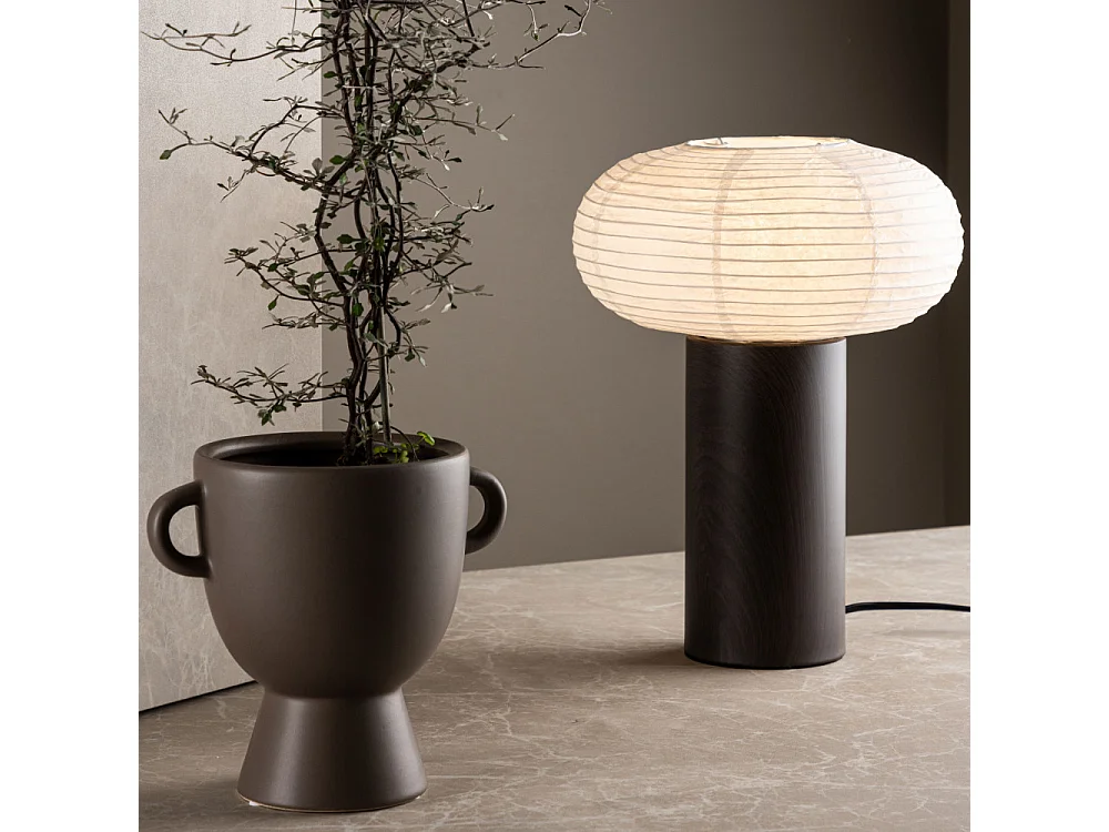 Lampe à Poser Design "Hovfjallet" 32cm Marron