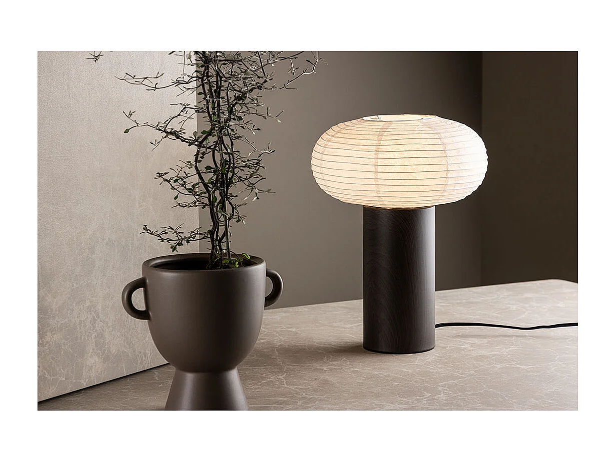 Lampe à Poser Design "Hovfjallet" 32cm Marron