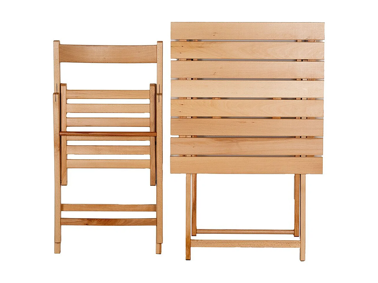 Table pliante 60 x 60 cm en bois