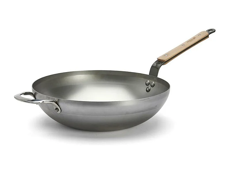Wok bombé Minéral B bois 32 cm