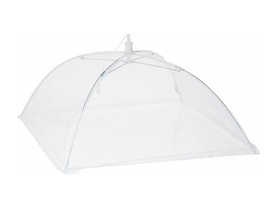 Cloche Alimentare Pieghevole in Tela 35 cm - Proteggi-Piatti Anti-Insetti
