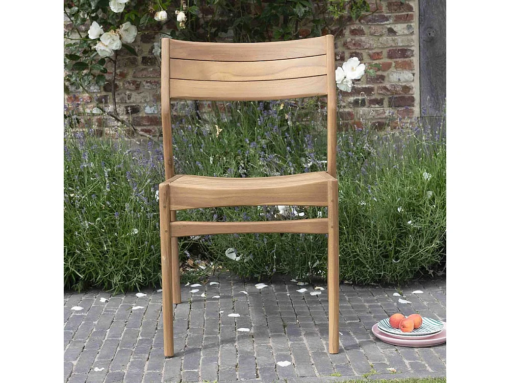 Sedia in teak massello