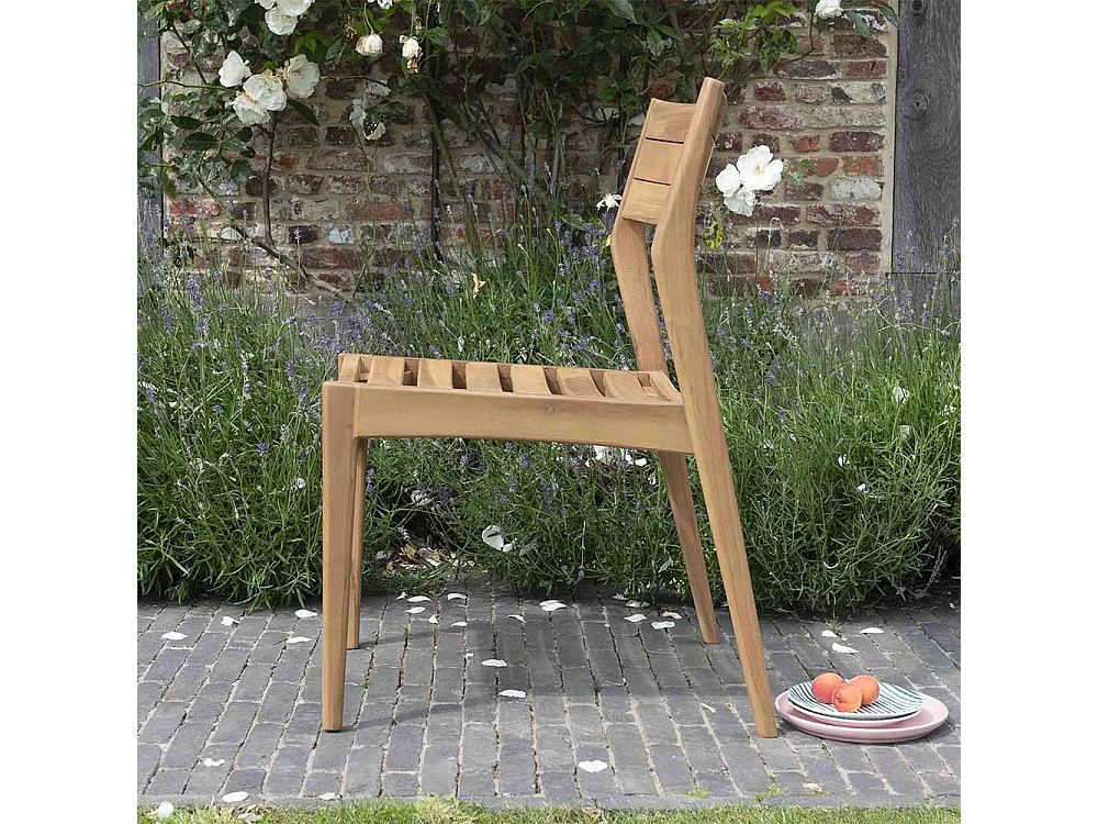 Sedia in teak massello