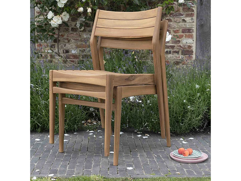 Sedia in teak massello