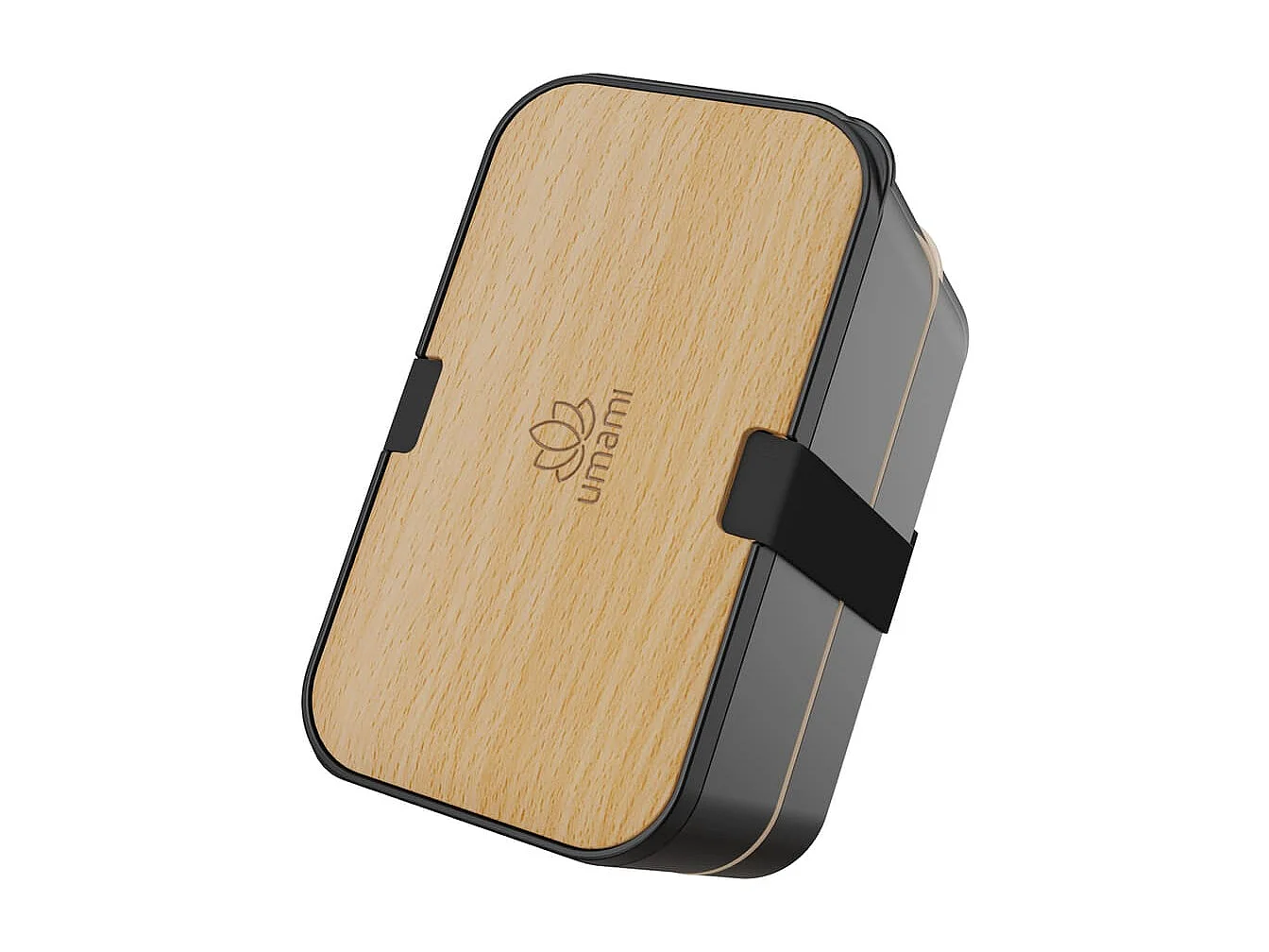 Bento encastrable noir hêtre 1,5L