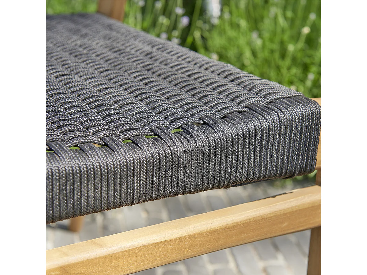 Set di mobili da giardino in teak 6 persone