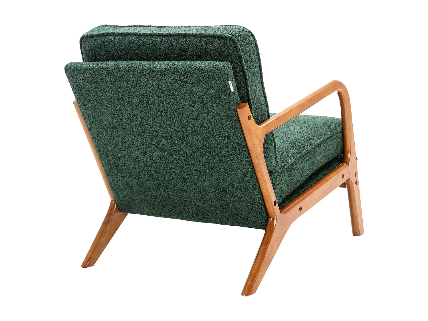 KOMHTOM Sillón con Estructura de Madera, Sillón Moderno para Sala de Estar