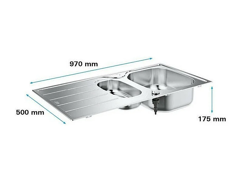 Evier en acier inoxydable - inox -
