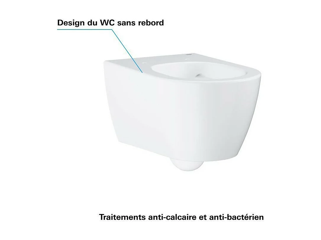 GROHE Cuvette WC suspendue Essence sans bride