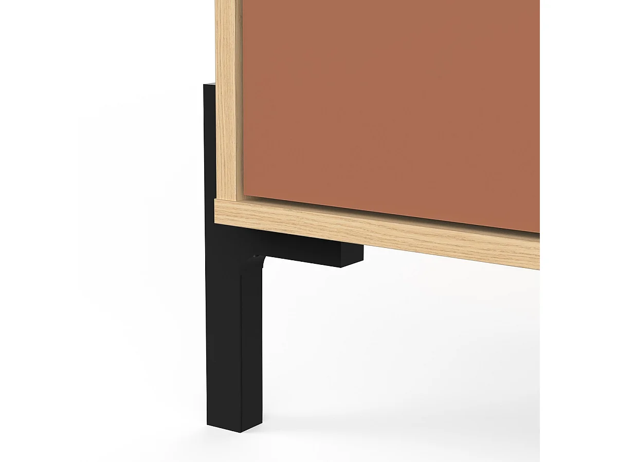 Armario de 4 puertas y 1 cajón con espejo H201,5 cm - ELISA