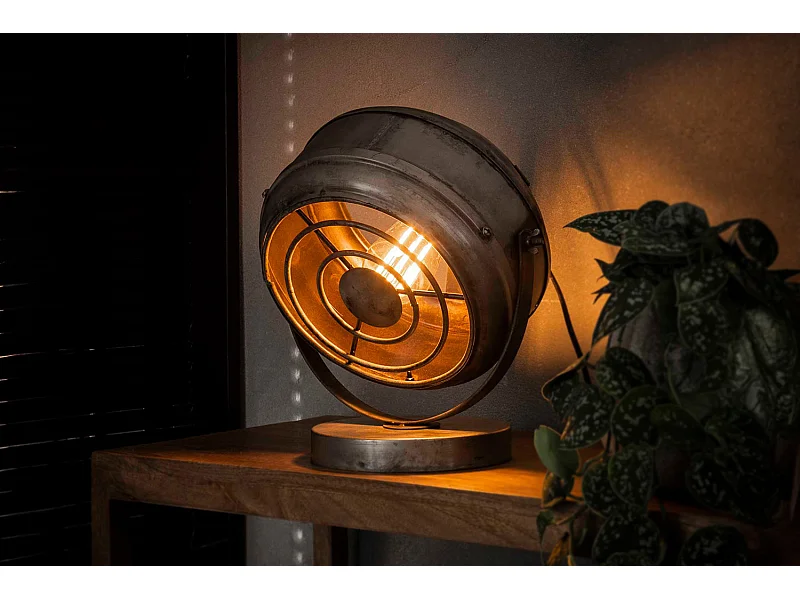 Tischlampe - Silber Metall -  - KONYA