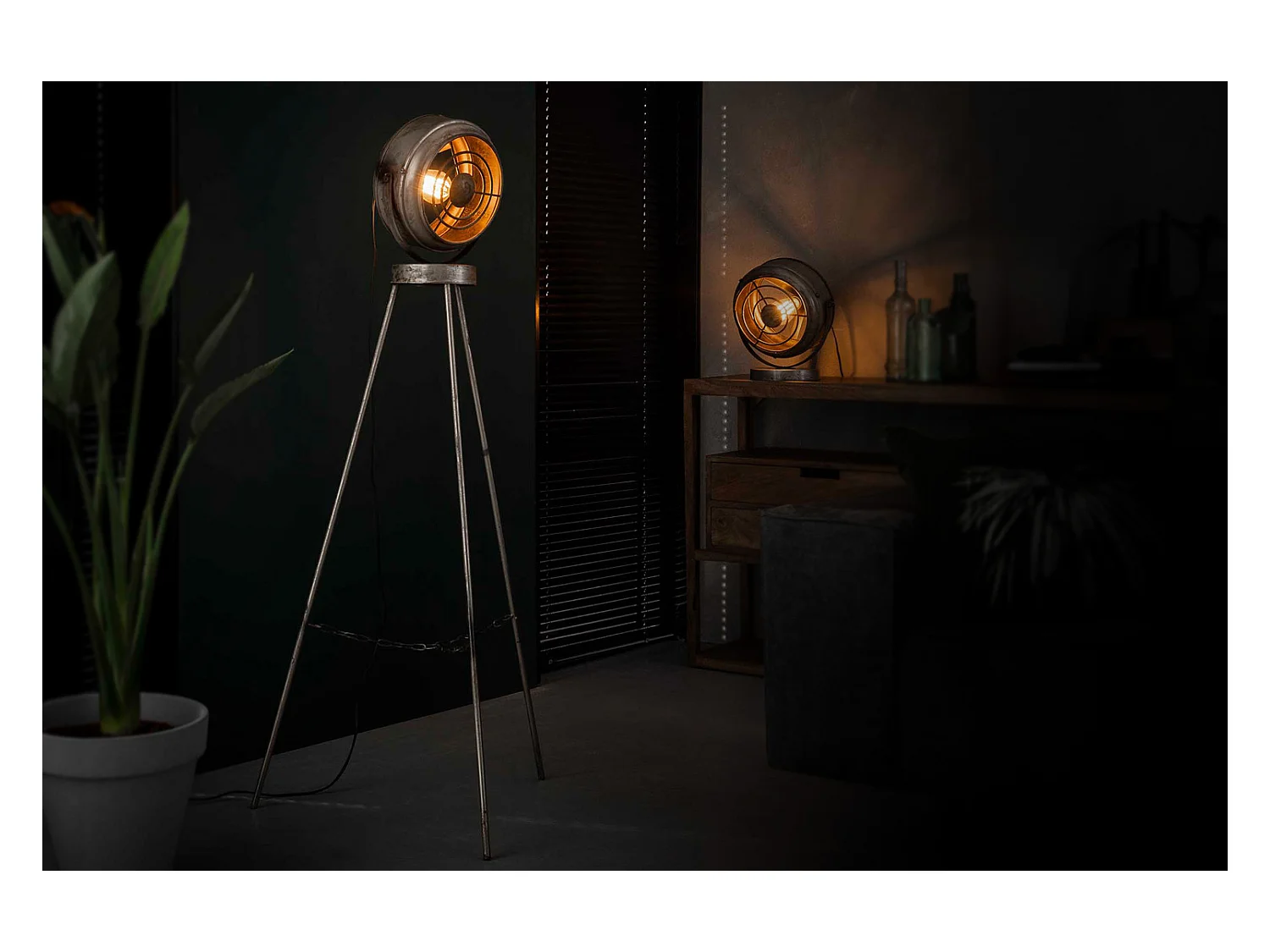 Lámpara - plata metal -  - KONYA