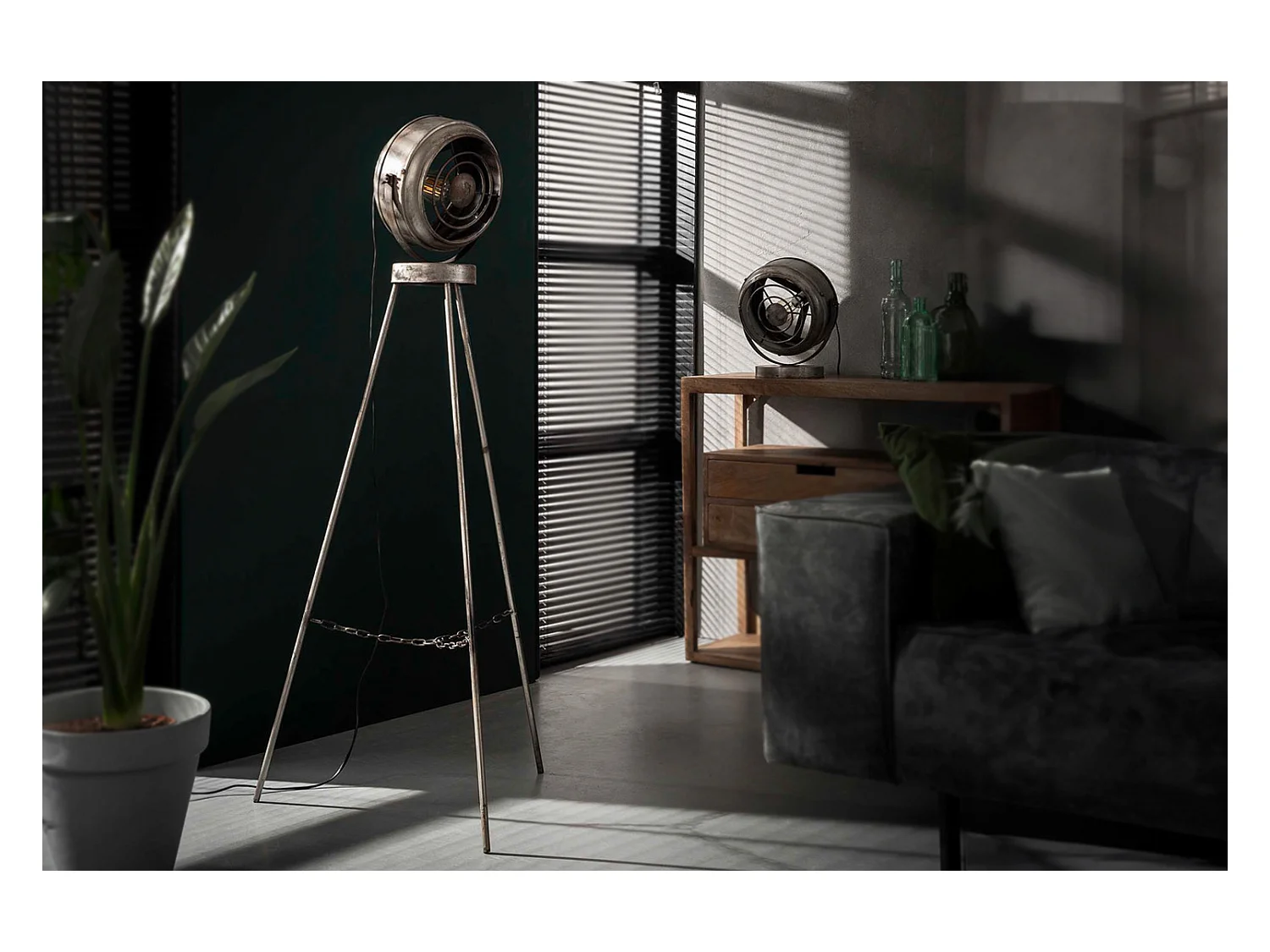 Lámpara - plata metal -  - KONYA