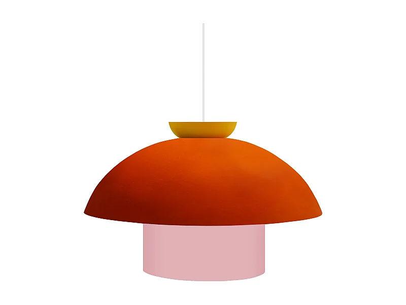 Suspensão TOSEL  ALVA metal globo bege D29 x  H110  cm