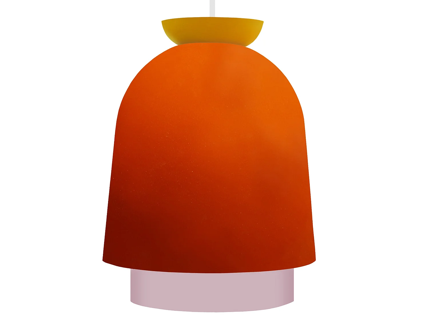 Suspension TOSEL ,métal,Orange ,H110xD18xP18cm